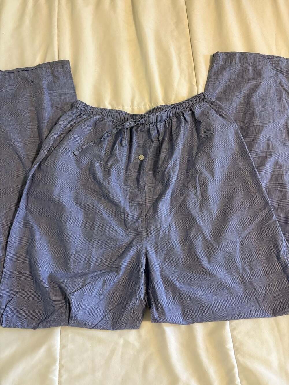 French Dressing 100% Cotton Plaid Lounge Sleep Pants